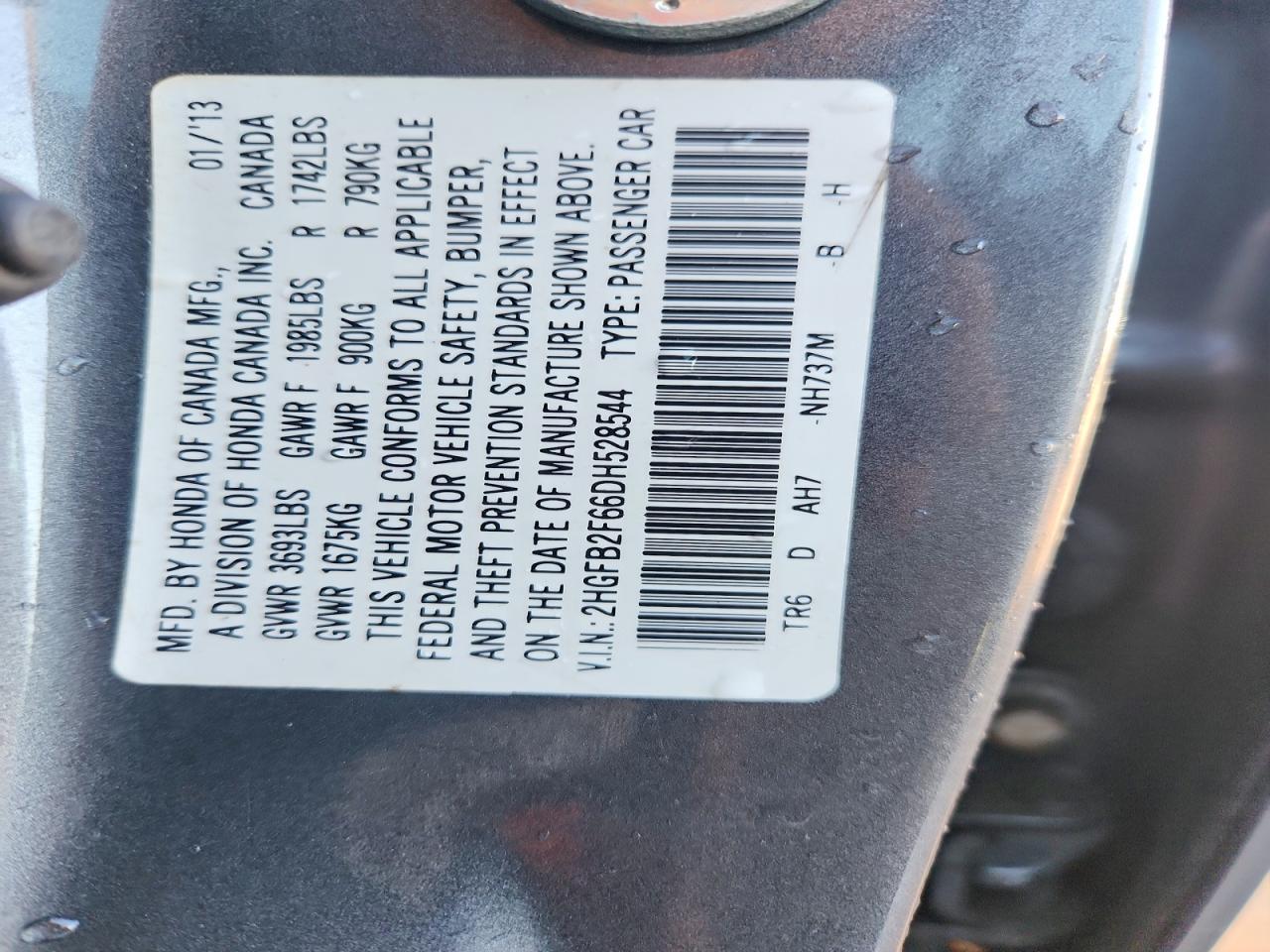 2013 HONDA CIVIC