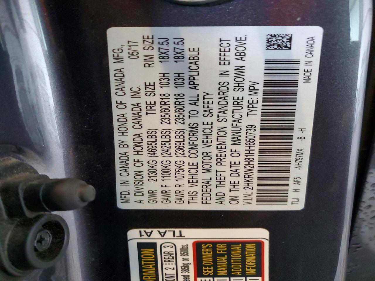 2017 HONDA CR-V