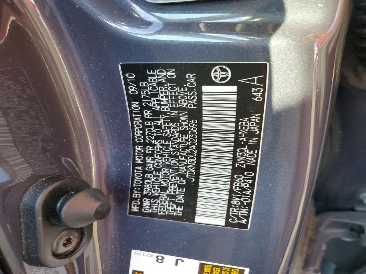 2010 TOYOTA PRIUS