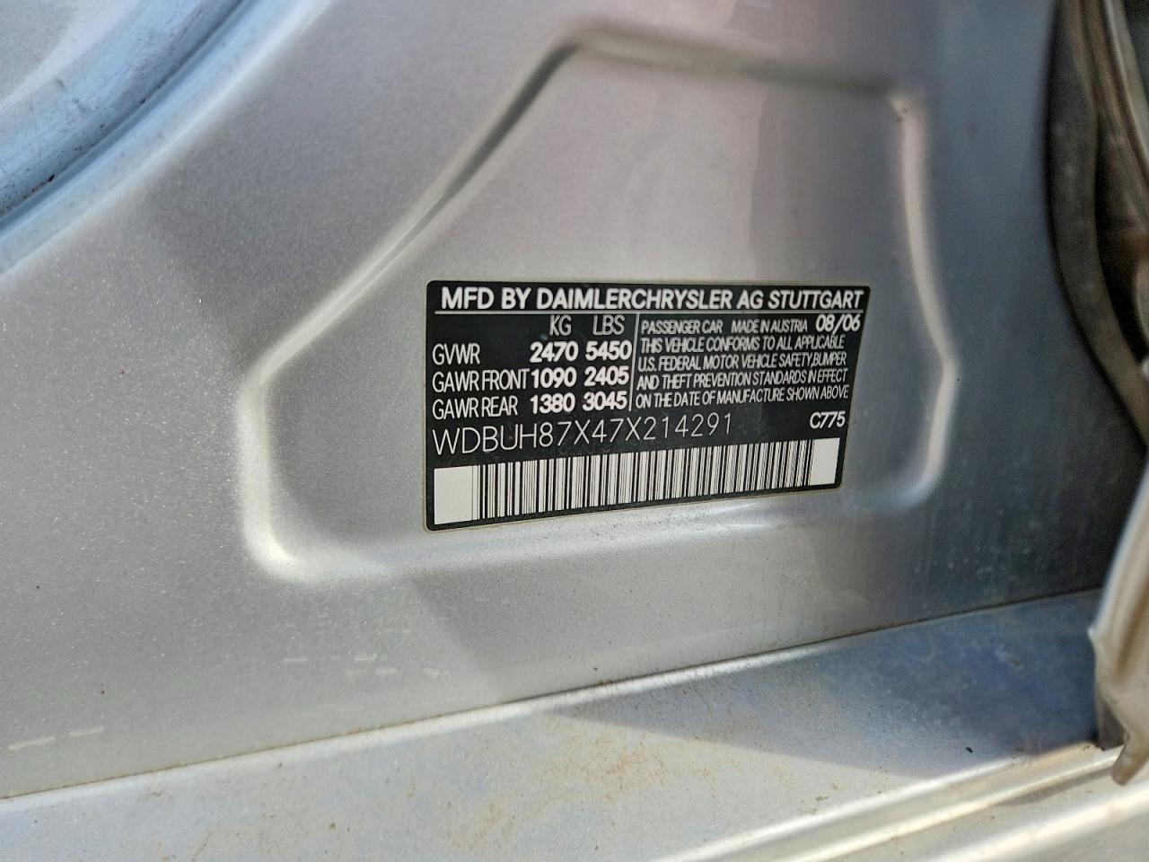 2007 MERCEDES-BENZ E-Class
