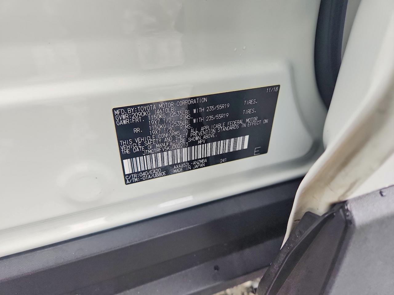 2019 TOYOTA RAV4