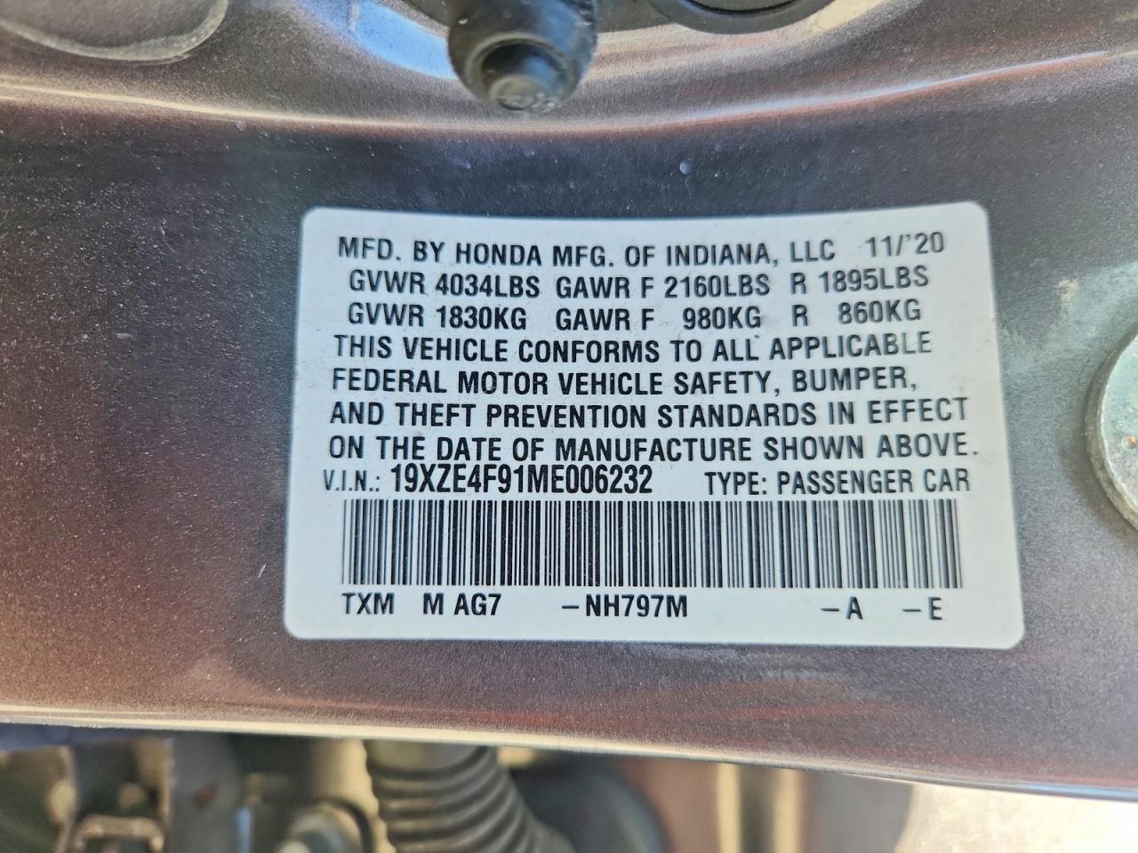 2021 HONDA Insight