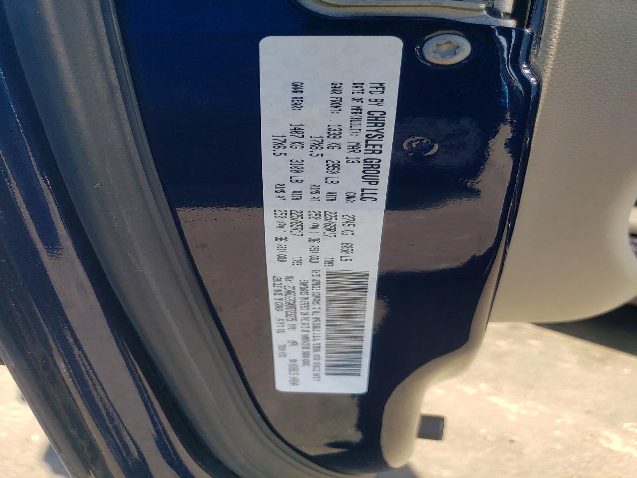 2013 DODGE GRAND CARAVAN