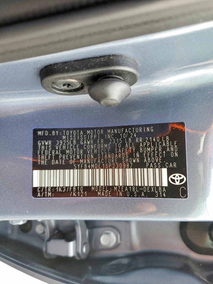 2025 TOYOTA COROLLA