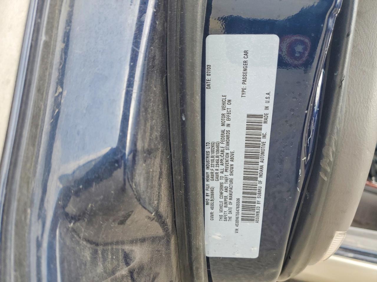 2004 SUBARU Legacy