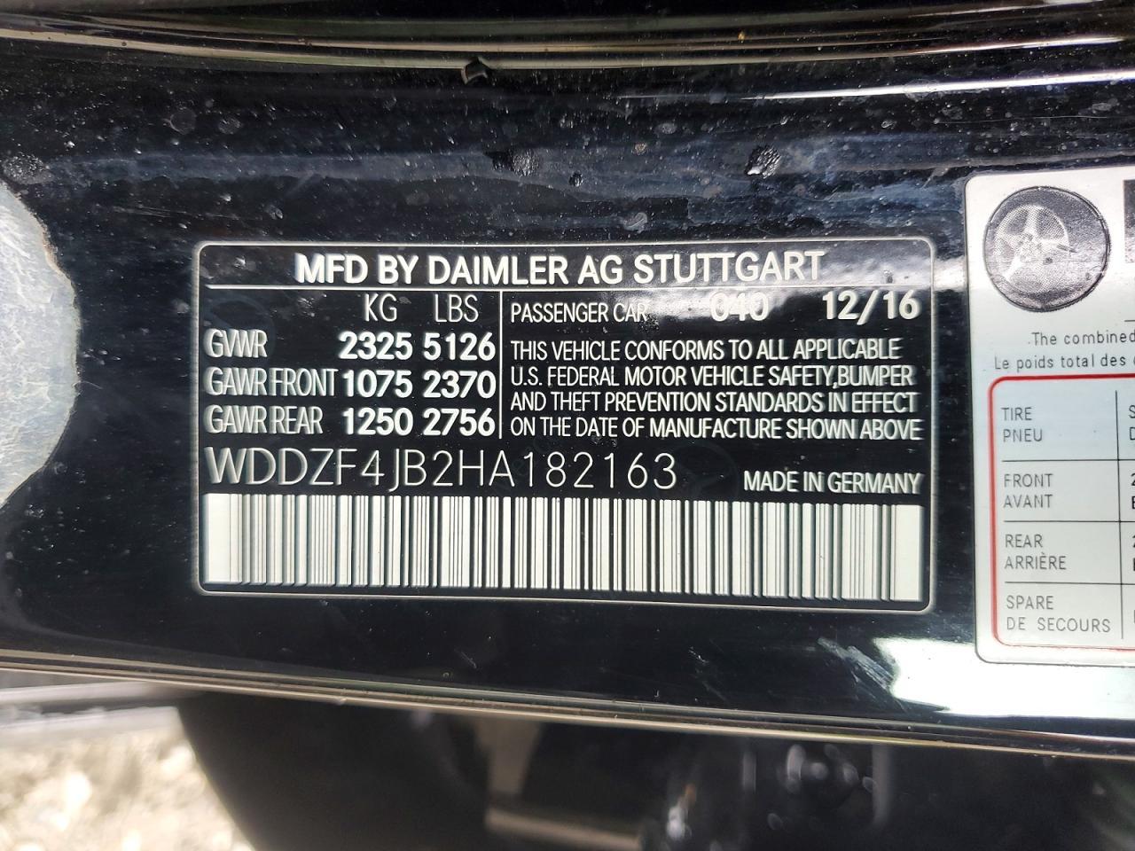 2017 MERCEDES-BENZ E-Class