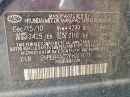 2011 HYUNDAI SONATA