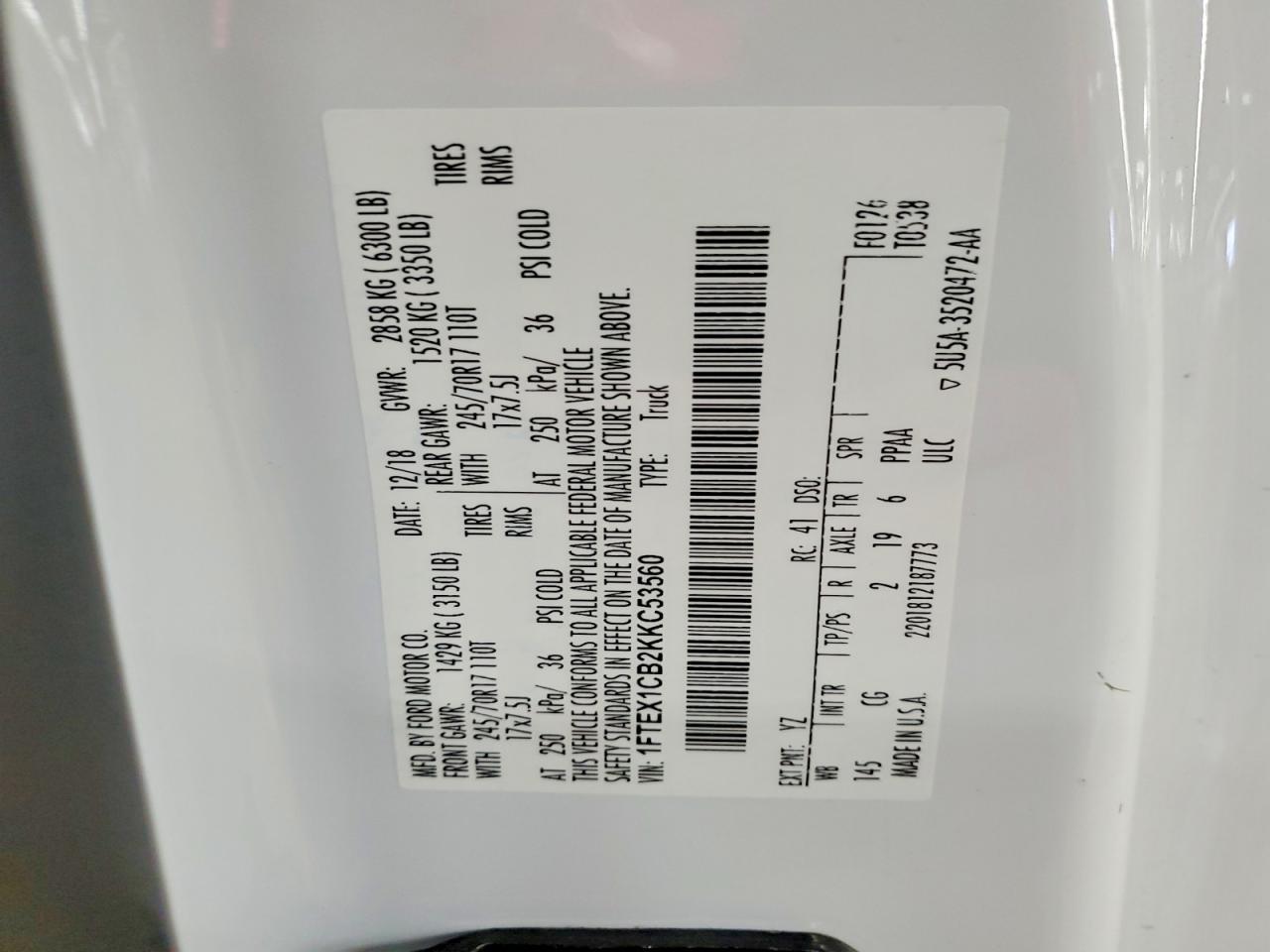 2019 FORD F-150
