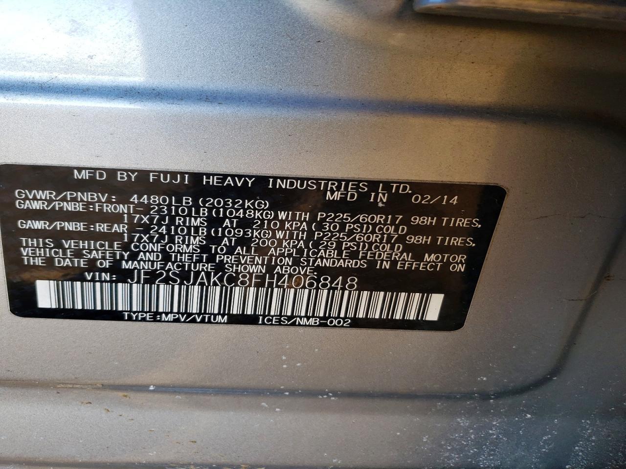 2015 SUBARU FORESTER
