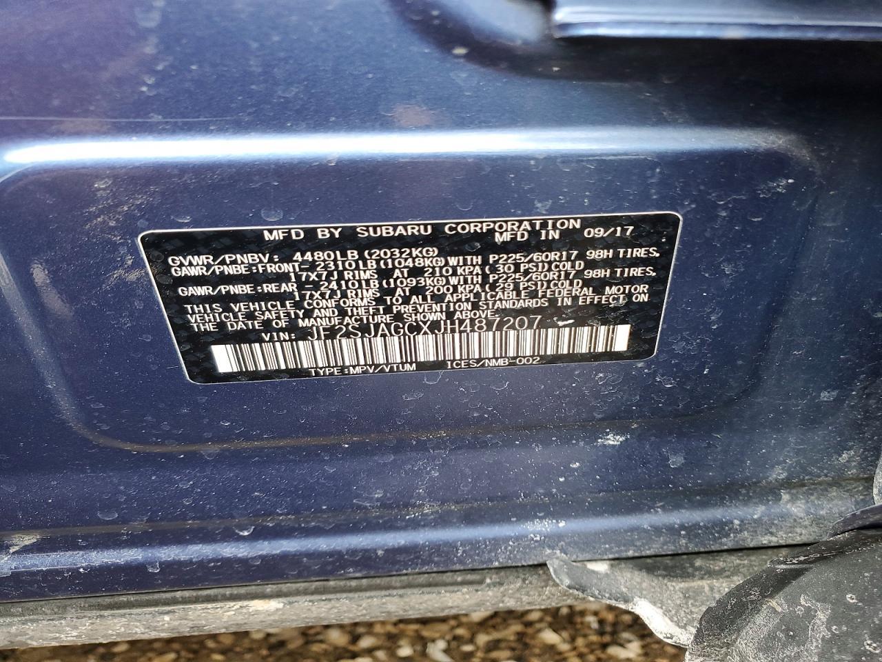 2018 SUBARU FORESTER