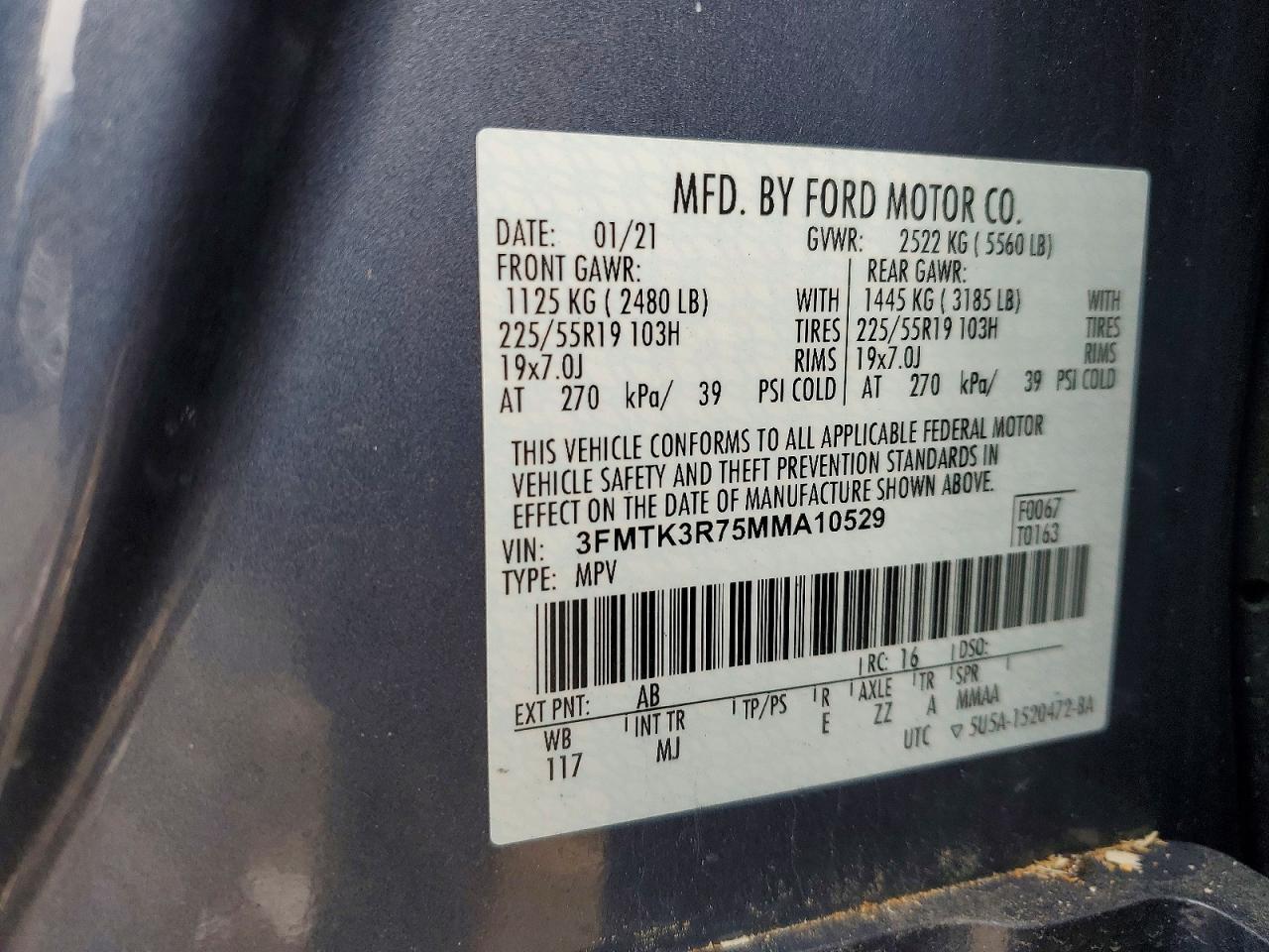2021 FORD Mustang Mach-E