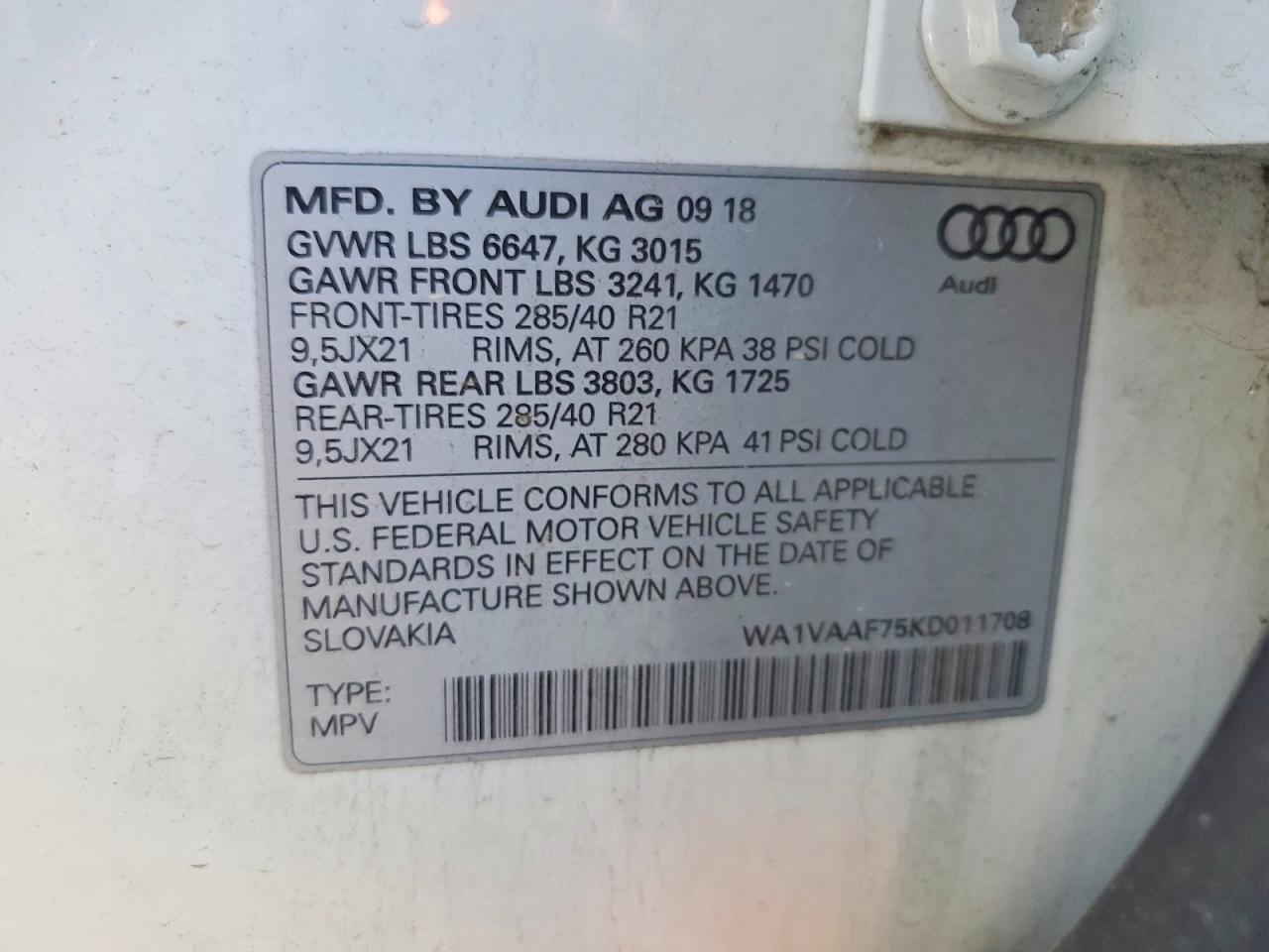 2019 AUDI Q7