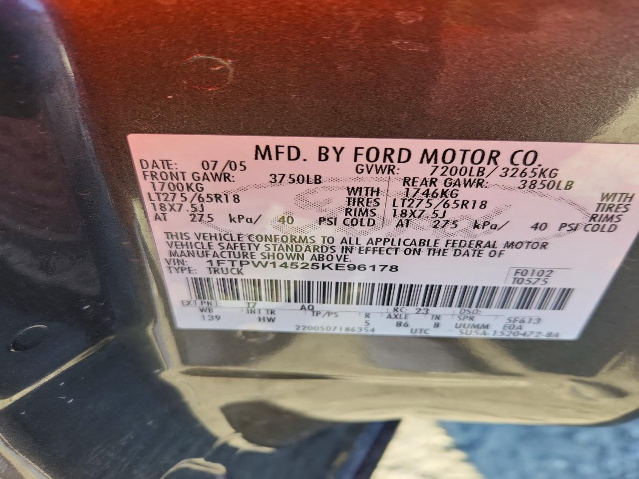 2005 FORD F-150