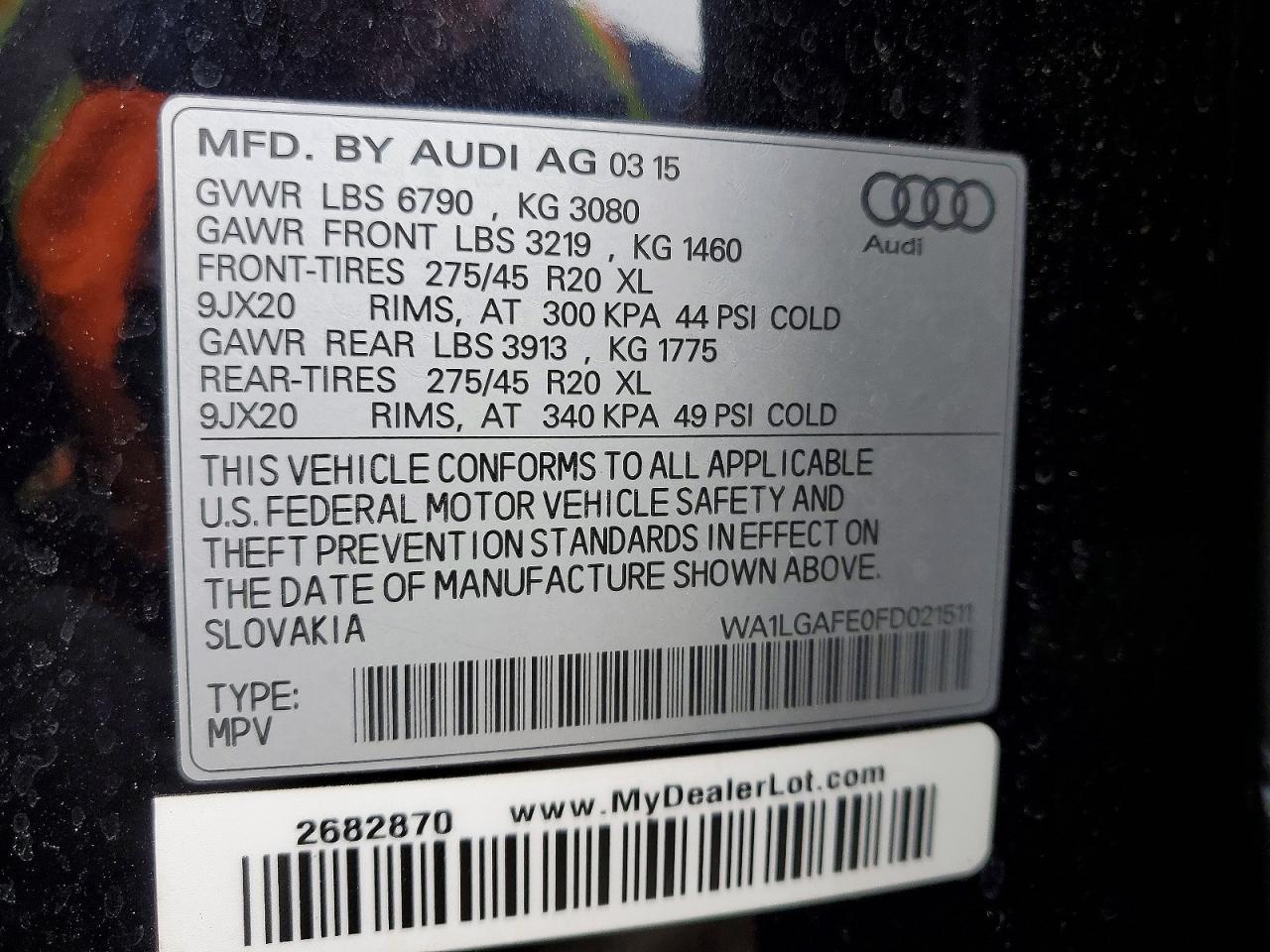 2015 AUDI Q7