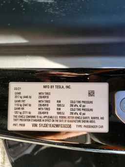 2021 TESLA MODEL 3