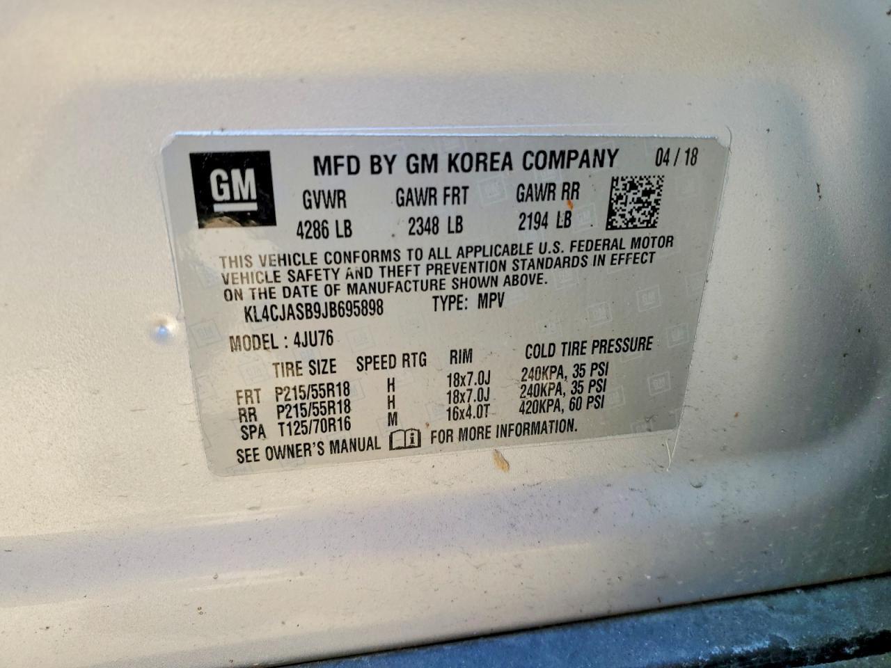 2018 BUICK ENCORE