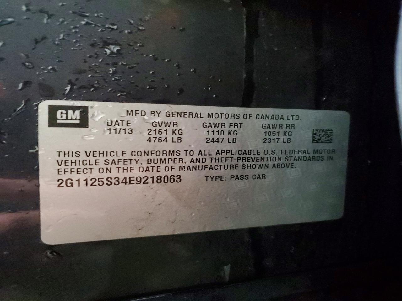 2014 CHEVROLET IMPALA