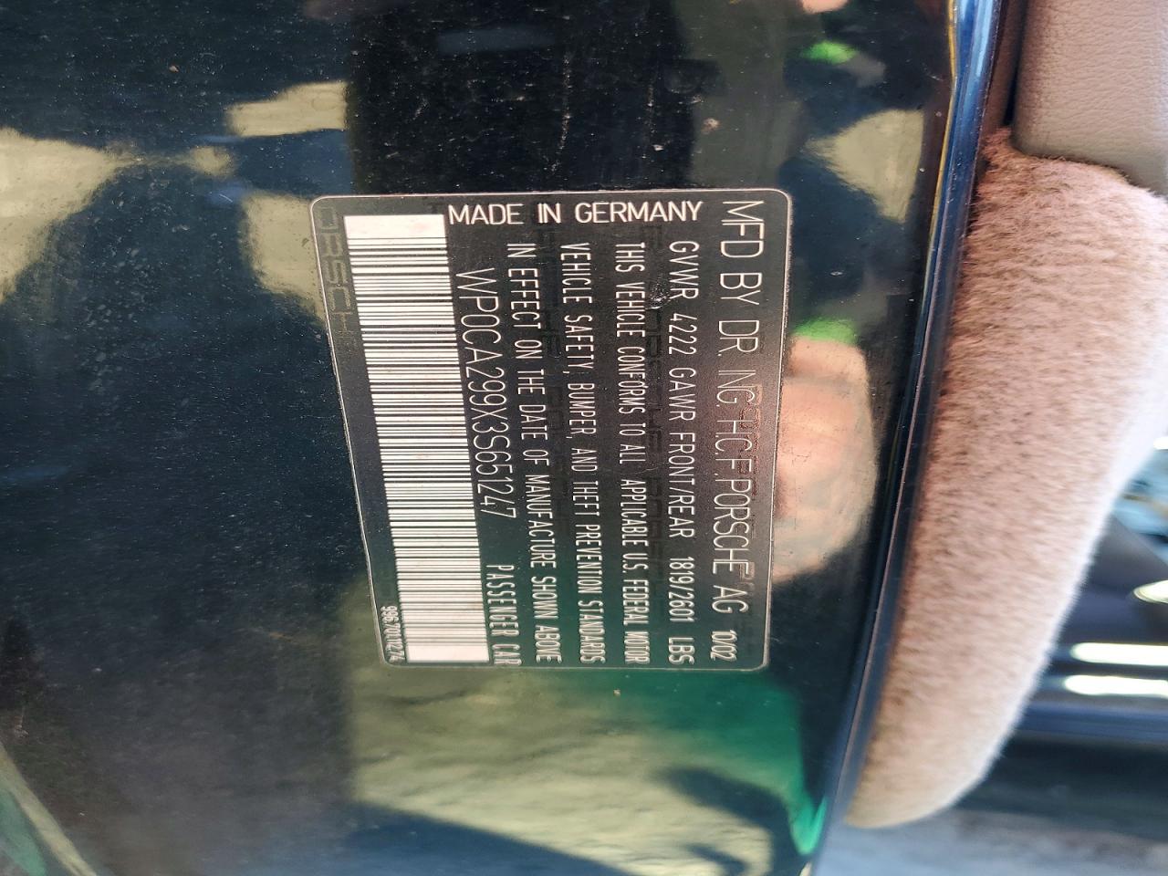 2003 PORSCHE 911