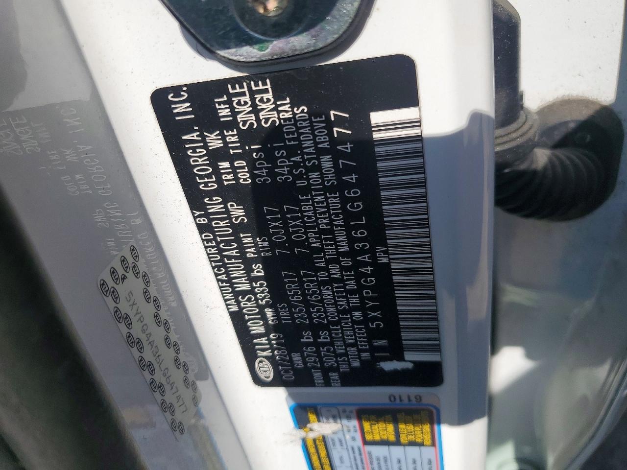2020 KIA SORENTO
