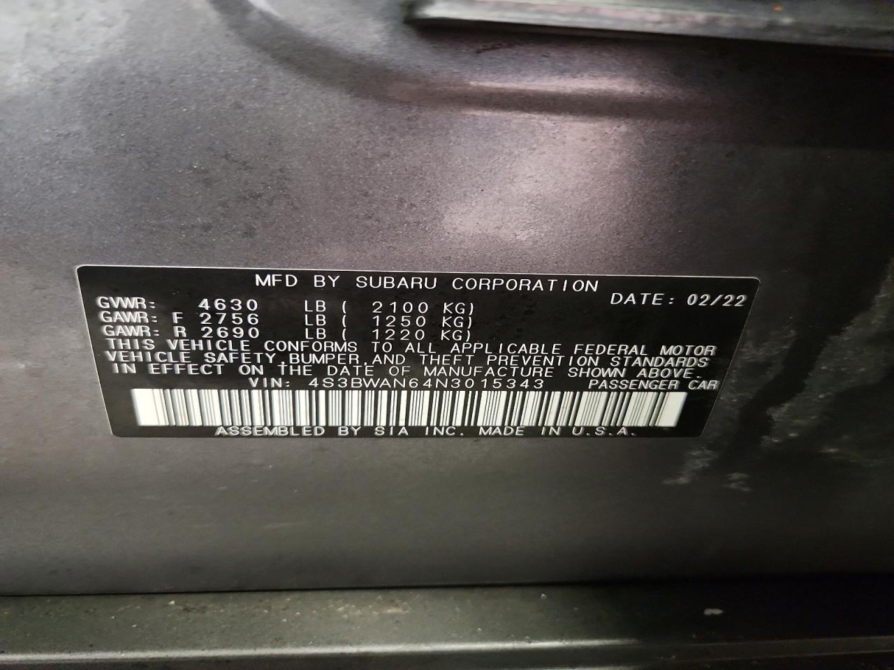 2022 SUBARU Legacy