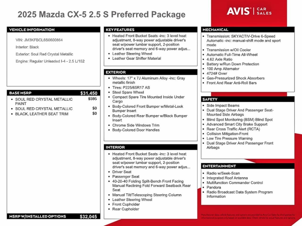 2025 MAZDA CX-5