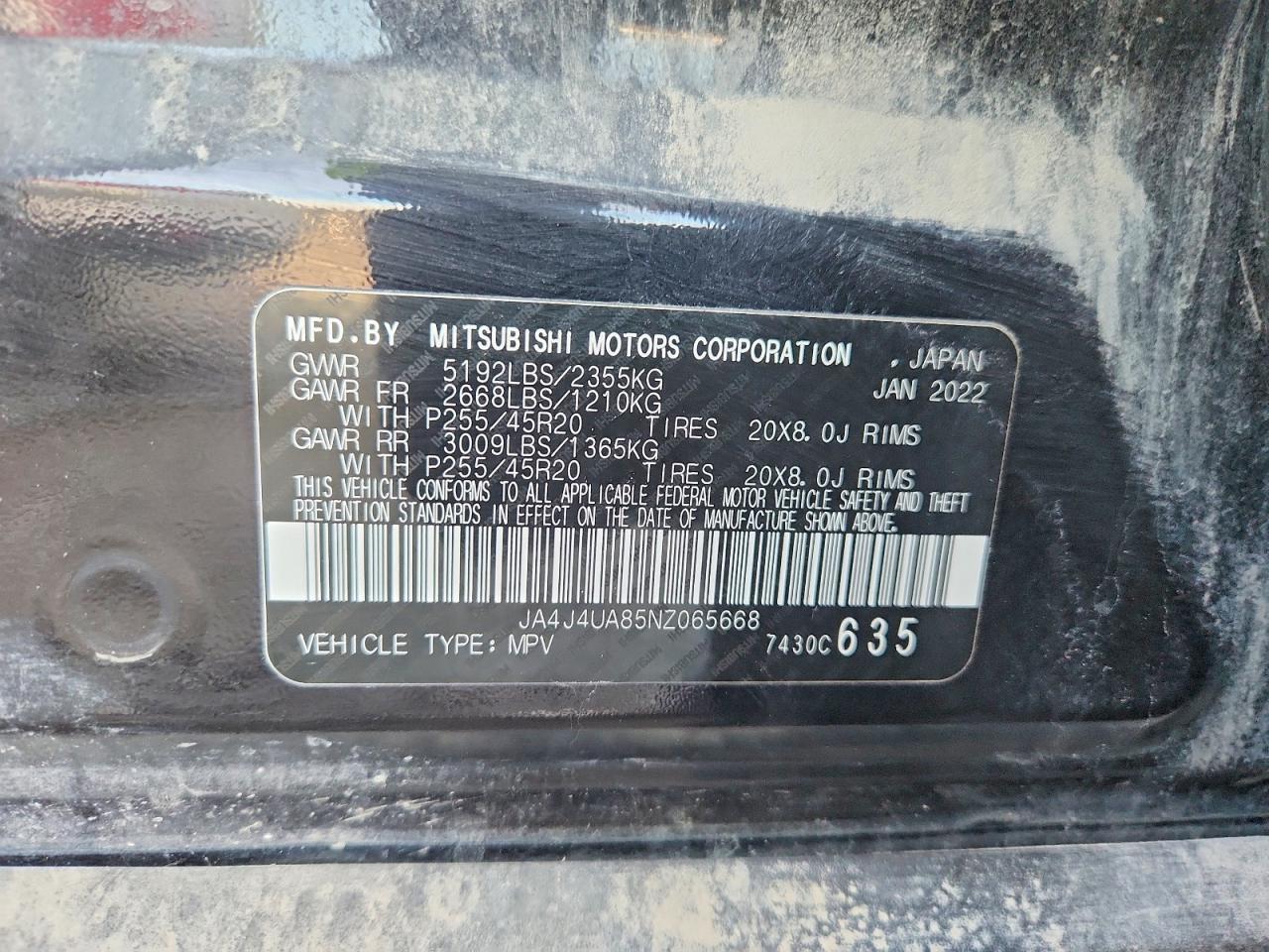 2022 MITSUBISHI outlander