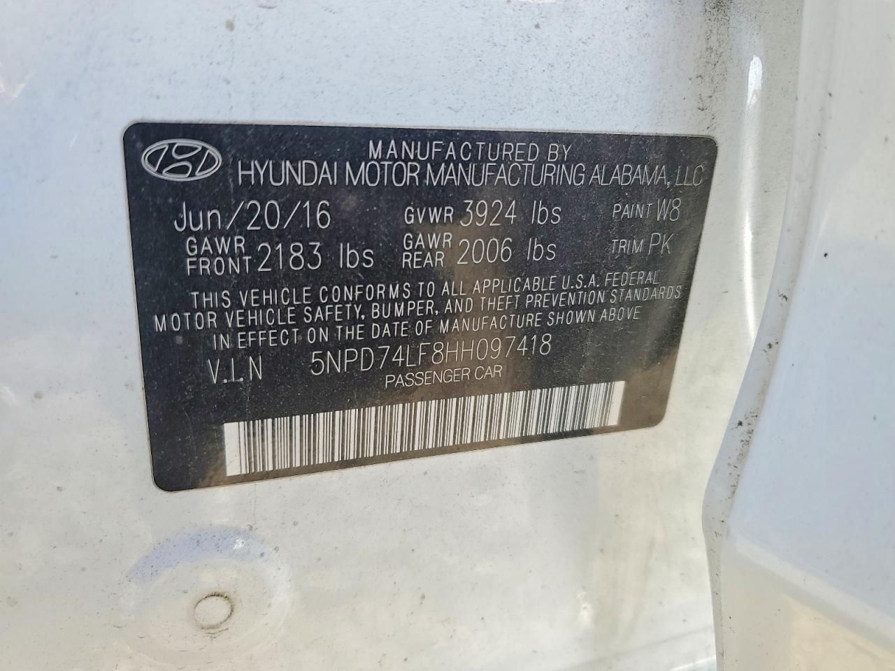 2017 HYUNDAI ELANTRA