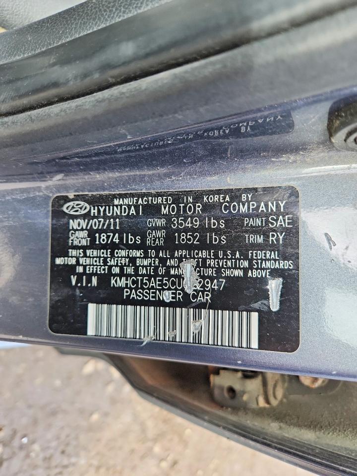 2012 HYUNDAI ACCENT