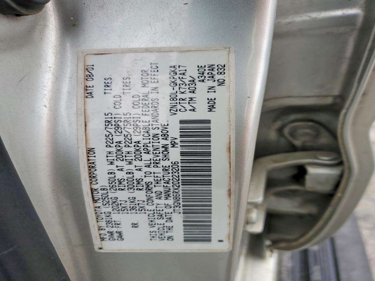 2002 TOYOTA 4Runner