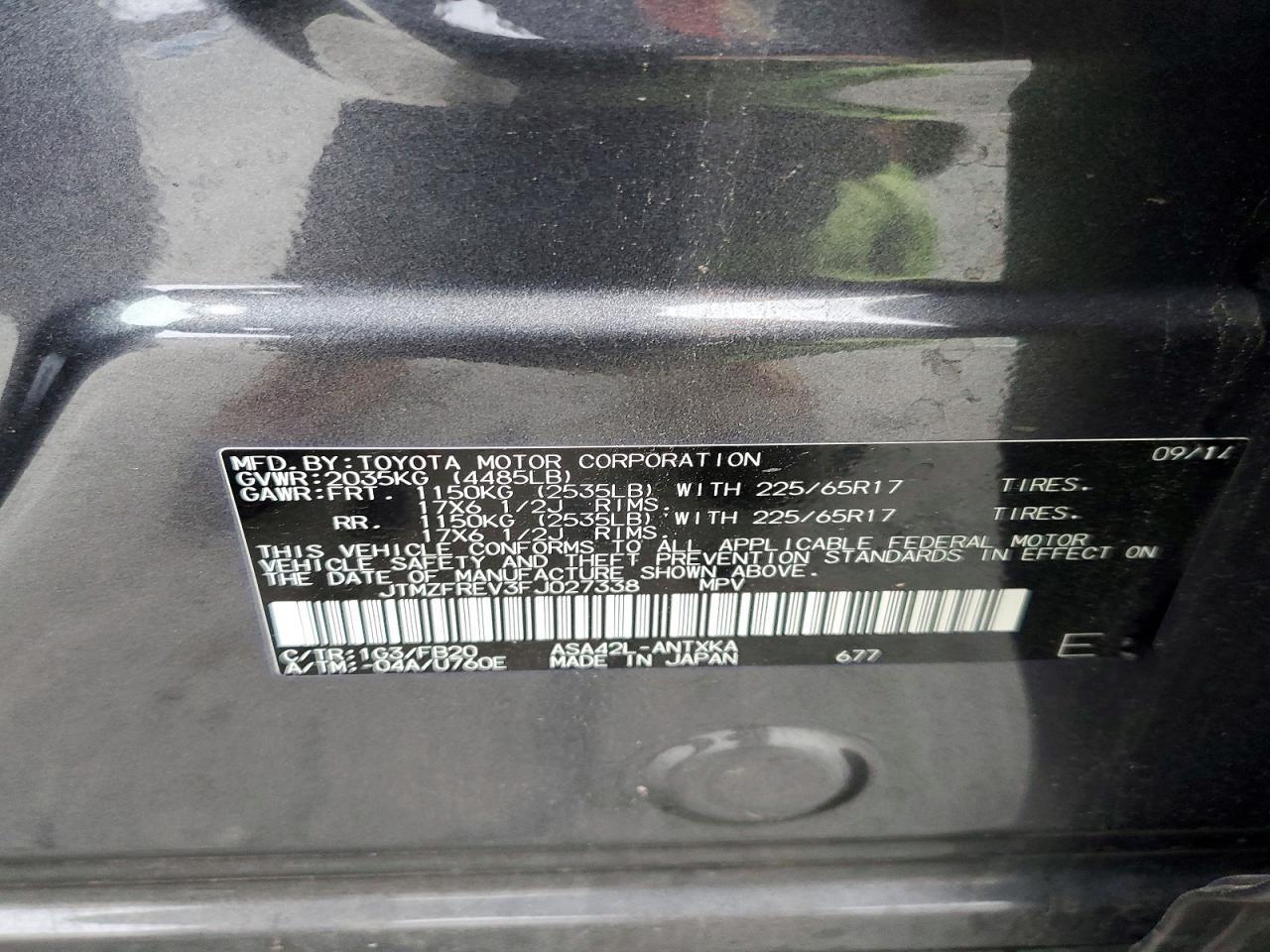 2015 TOYOTA RAV4
