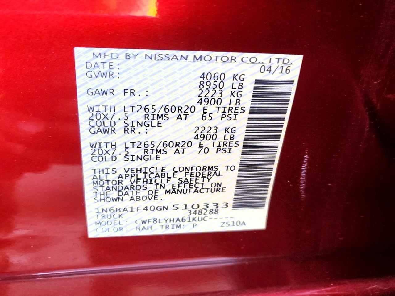 2016 NISSAN Titan