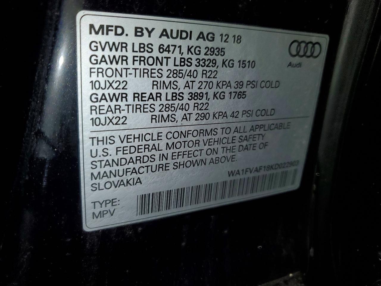 2019 AUDI Q8