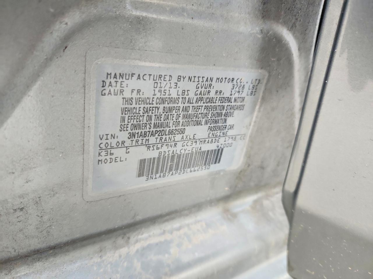 2013 NISSAN SENTRA