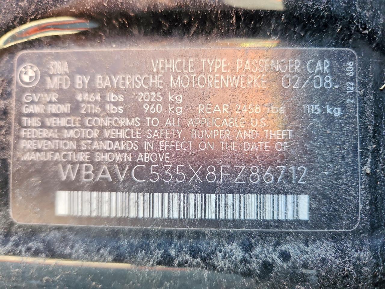 2008 BMW 3 SERIES