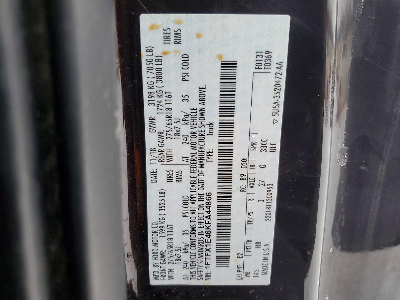 2019 FORD F-150