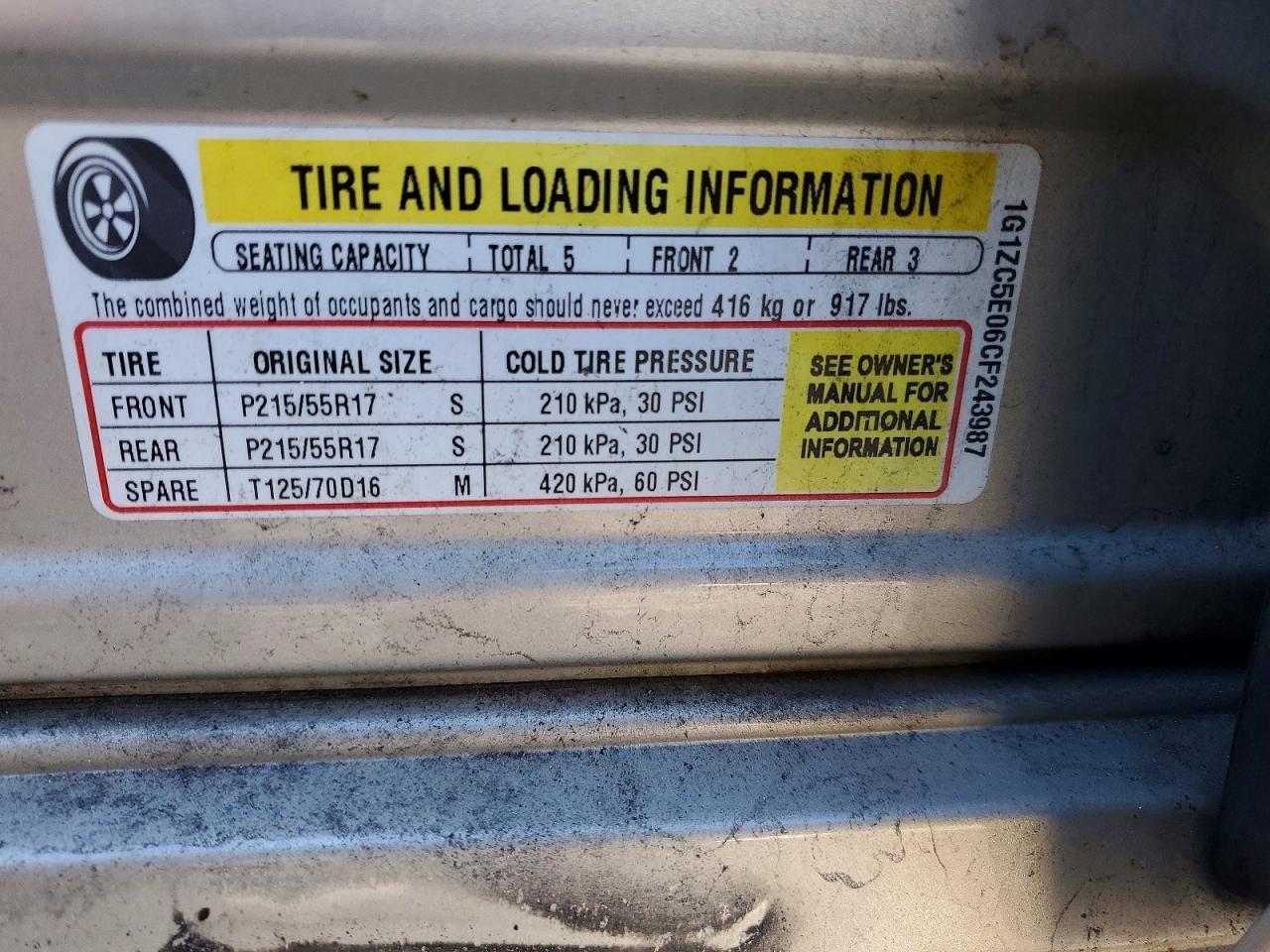2012 CHEVROLET MALIBU