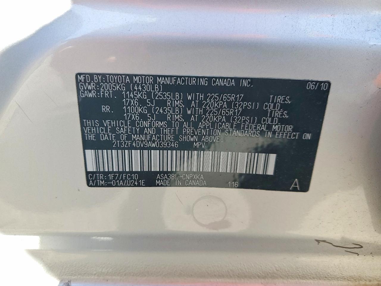 2010 TOYOTA RAV4