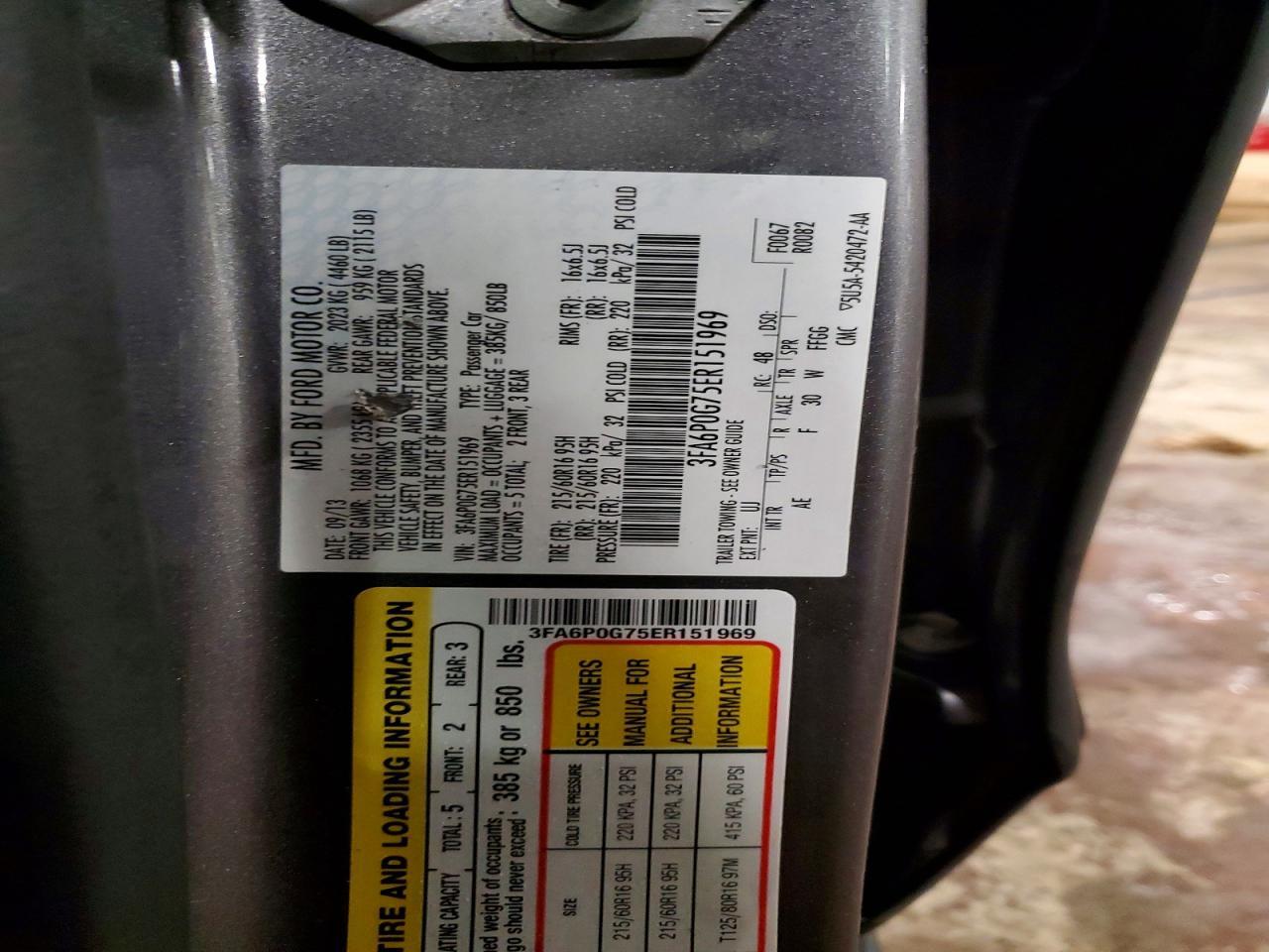 2014 FORD FUSION