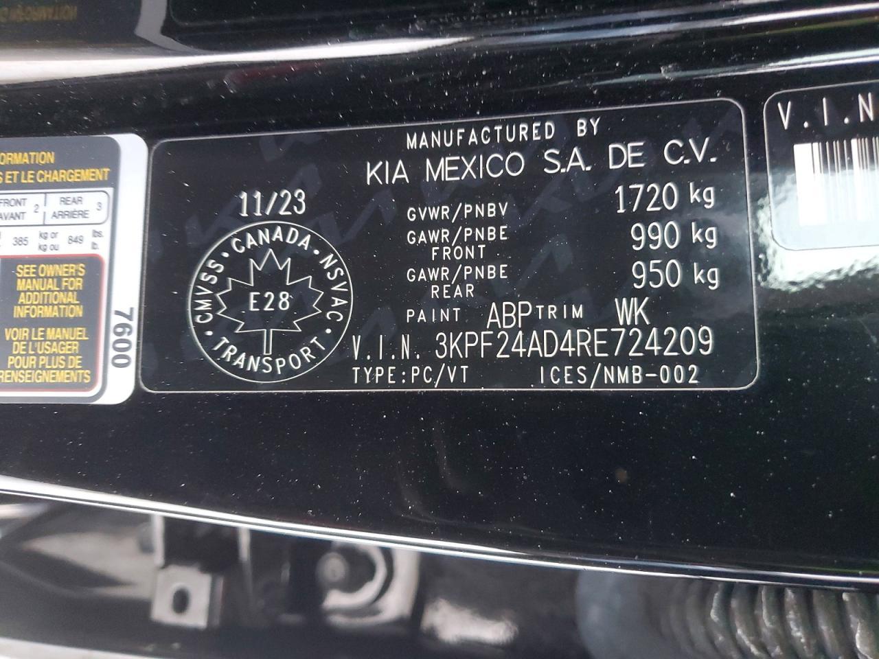 2024 KIA FORTE