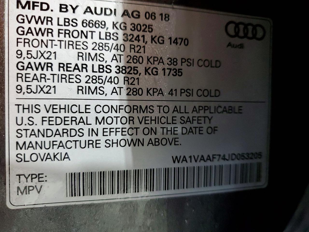 2018 AUDI Q7