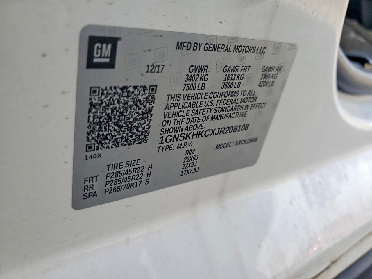 2018 CHEVROLET Suburban