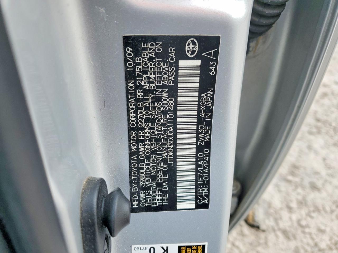 2010 TOYOTA PRIUS