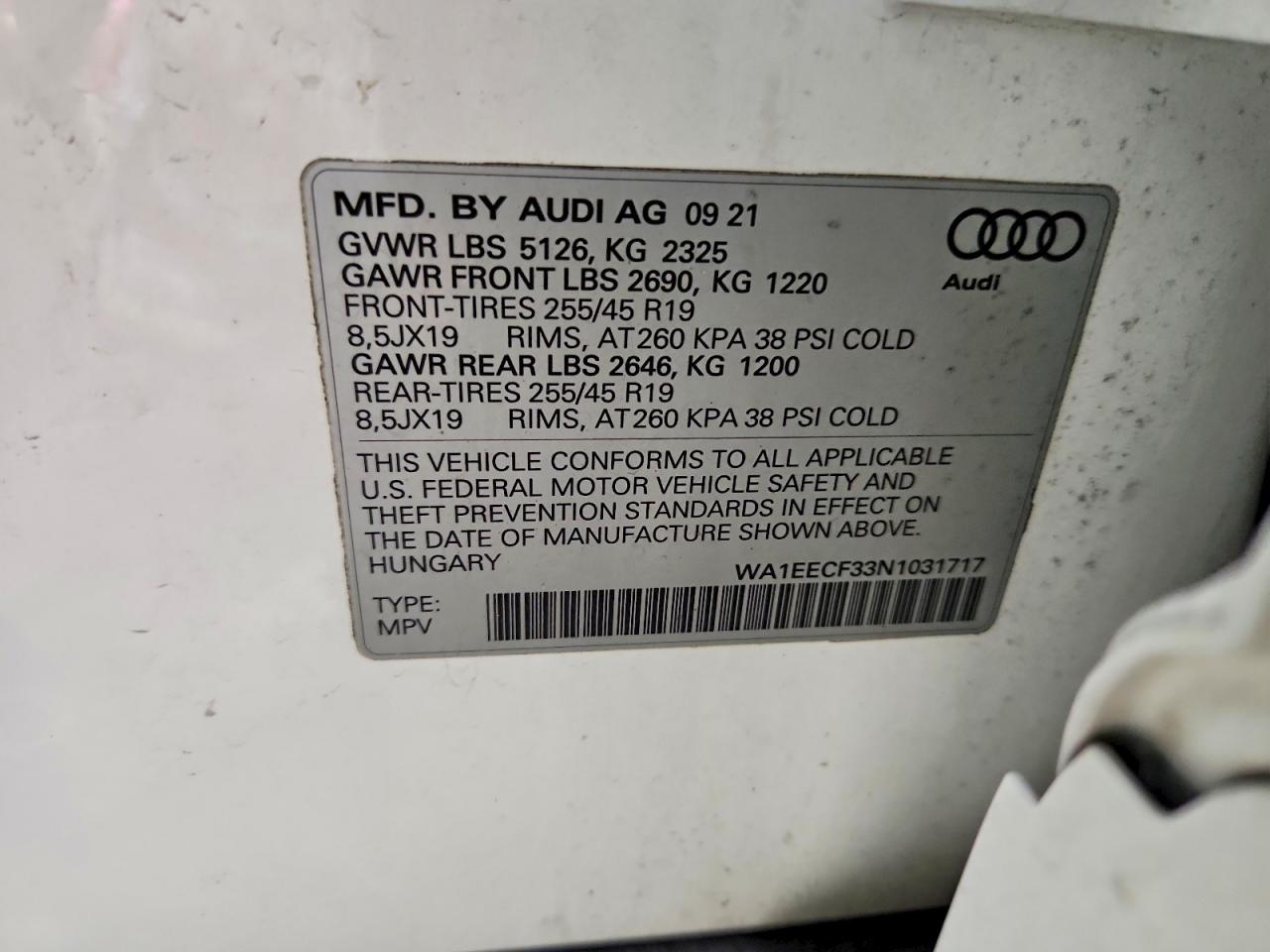 2022 AUDI Q3
