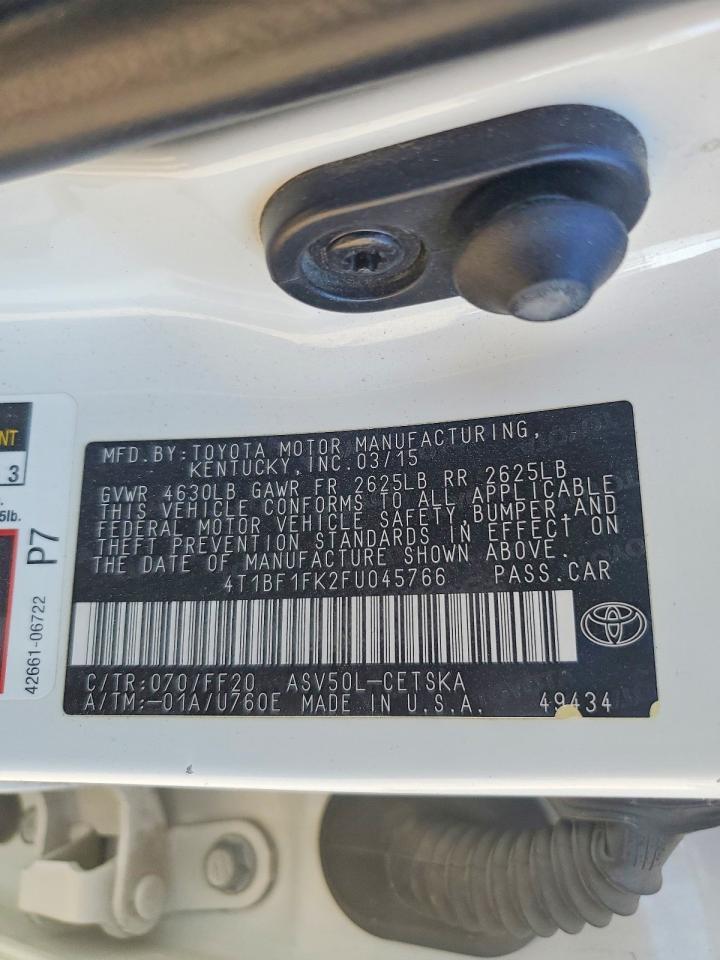 2015 TOYOTA CAMRY