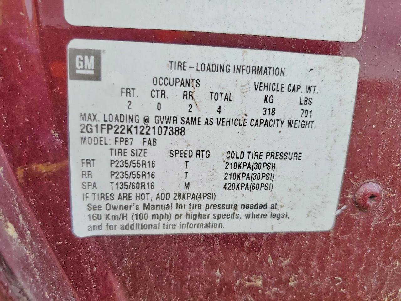 2002 CHEVROLET Camaro