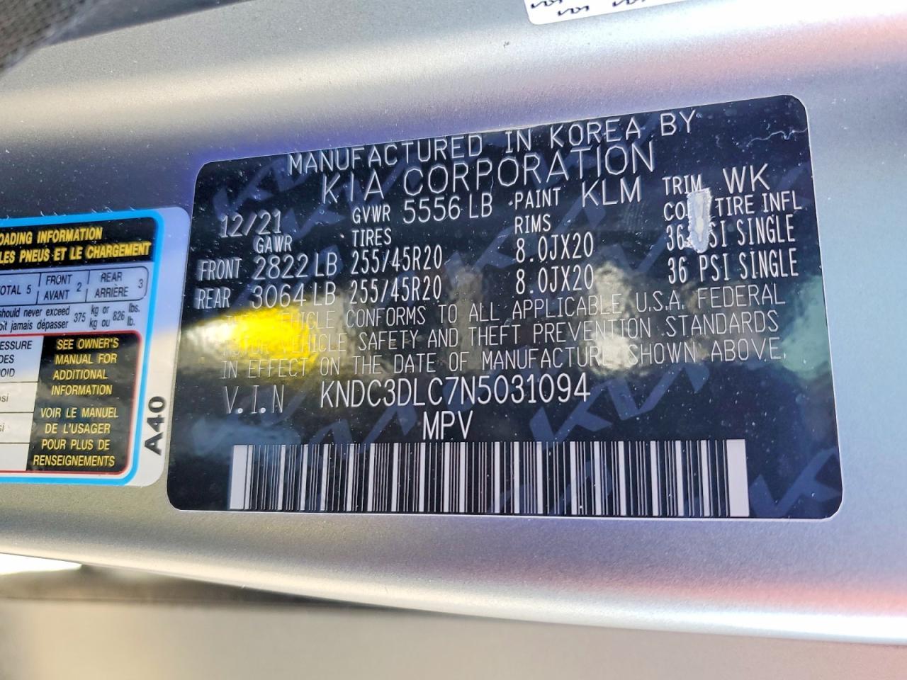 2022 KIA EV6