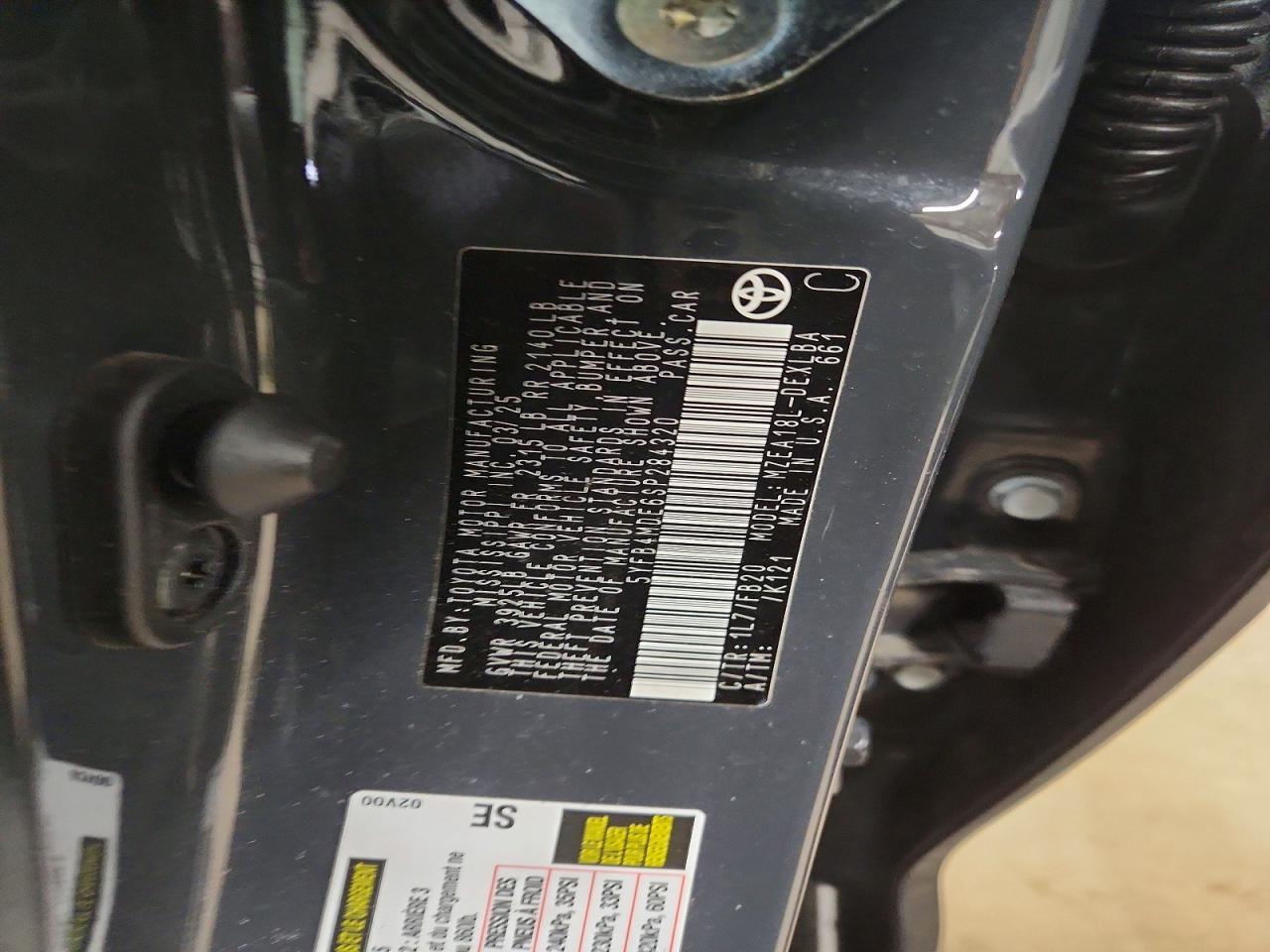 2025 TOYOTA COROLLA
