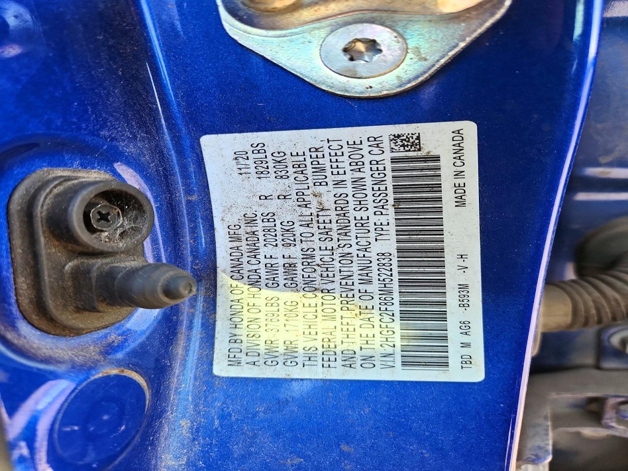 2021 HONDA CIVIC