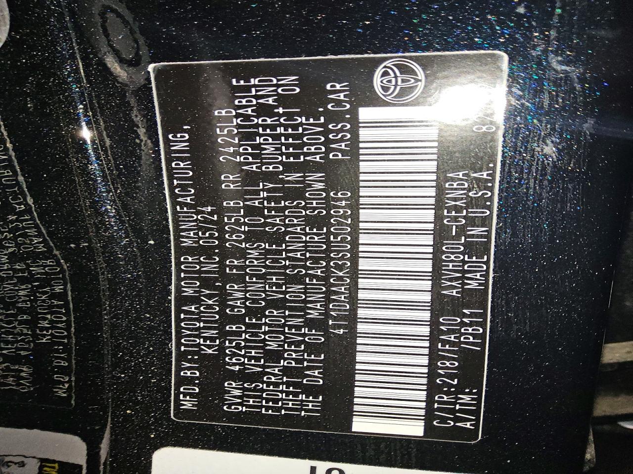 2025 TOYOTA CAMRY