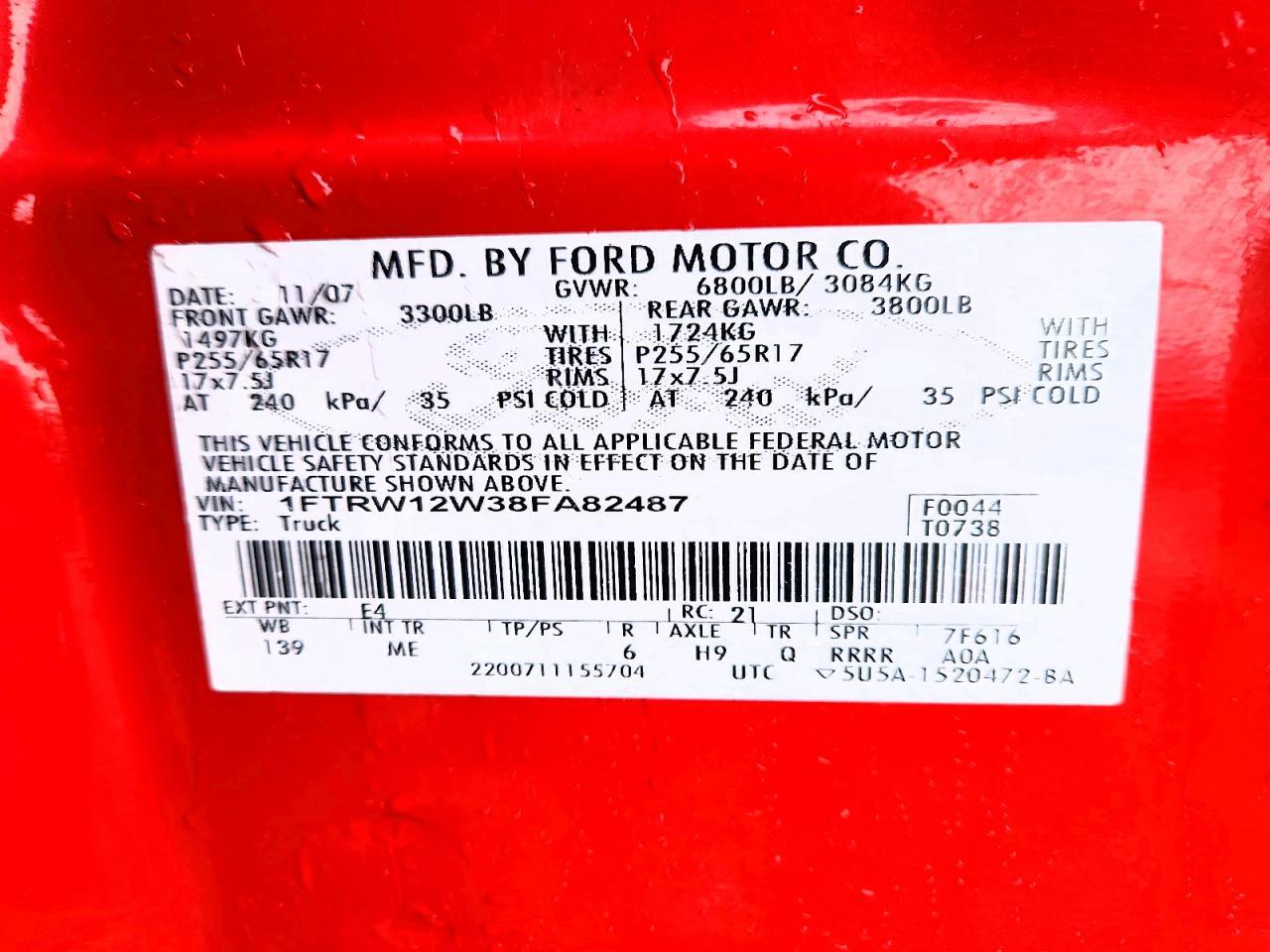 2008 FORD F-150 Lightning